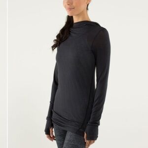 Lululemon Karmady Long Sleeve Tonka Stripe Burnout Black